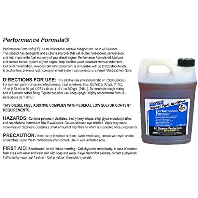 Stanadyne DIESEL PERFORMANCE FORMULA - 64 OZ. BY - Image 3